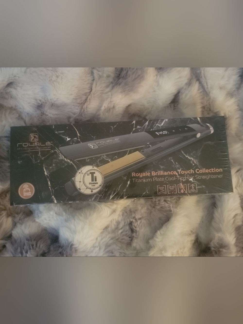 ROYALE brilliance touch collection Luxury hair straightener (sealed) black